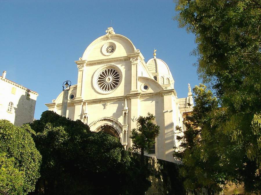 Die Kathedrale Sv. Jakov in Sibenik. The cathedral Sv. Jakov in Šibenik.